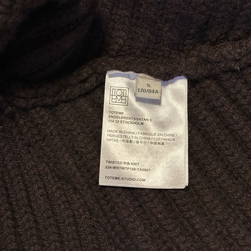 Toteme Twisted Rib Knit Sweater - Picture 6 of 6